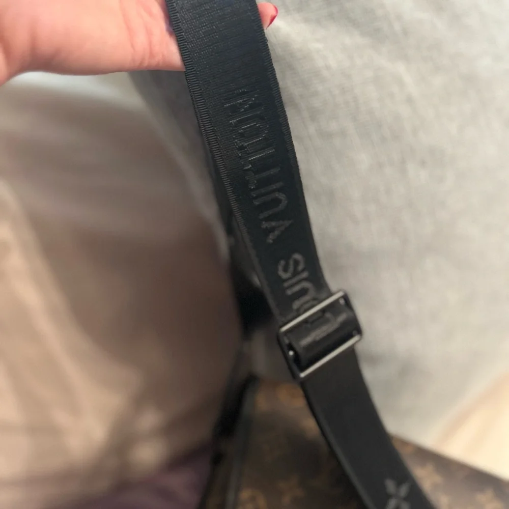 Designer Black and Brown Monogram Messenger Bag - Picture 7 of 7